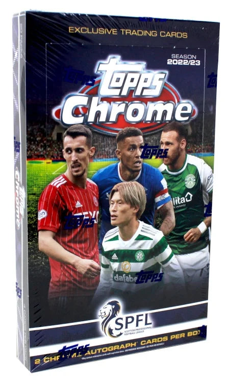 2022 23 Topps Chrome SPFL Scottish Premier League Hobby Case 12 Boxes (Ships Sealed Only)