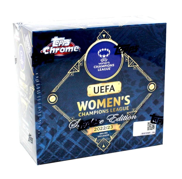 2022 23 Topps UEFA Women s Champions League Chrome Sapphire Box (Ships Sealed Only)