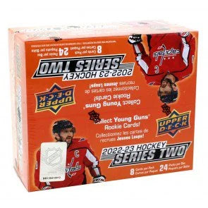 2022 23 Upper Deck Series 2 Hockey Retail Case (Ships Sealed Only)