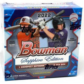 2022 Bowman Sapphire Baseball Box 8 Packs Prospect Autographs (Ships Sealed Only)