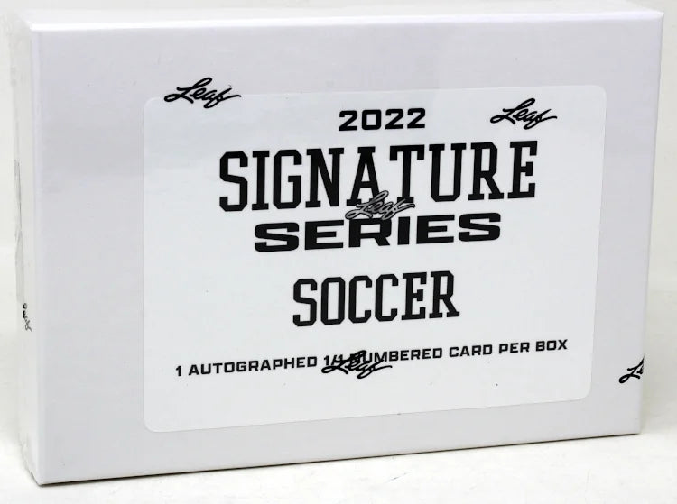 2022 Leaf Signature Series Soccer Hobby Box 1 1 Autographs (Ships Sealed Only)