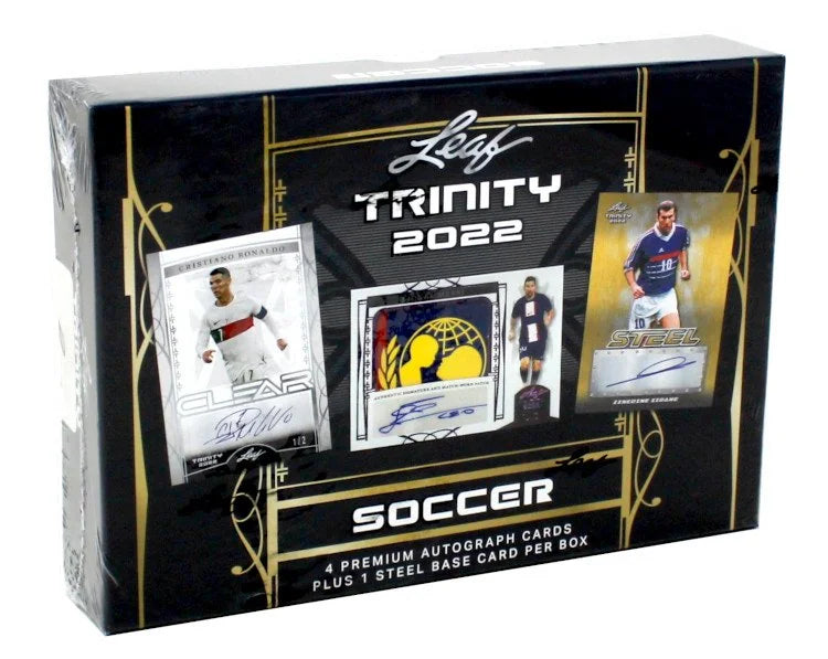 2022 Leaf Trinity Soccer Hobby Case 10 Boxes Sealed (Ships Sealed Only)