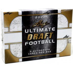 2022 Leaf Ultimate Draft Football Hobby Case 12 Boxes (Ships Sealed Only)