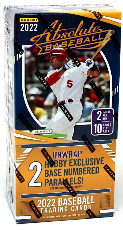2022 Panini Absolute Baseball Hobby 10 Box Case (Ships Sealed Only) - B2