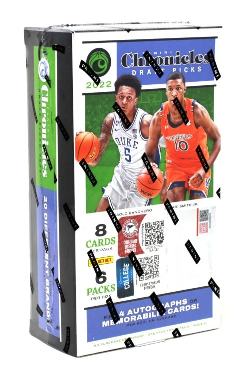 2022 Panini Chronicles Draft Basketball Hobby 16 Box Case (Ships Sealed Only) - B2