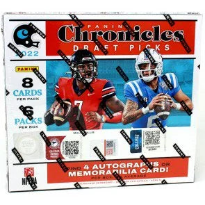 2022 Panini Chronicles Draft Picks Football Hobby Box (Ships Sealed Only)