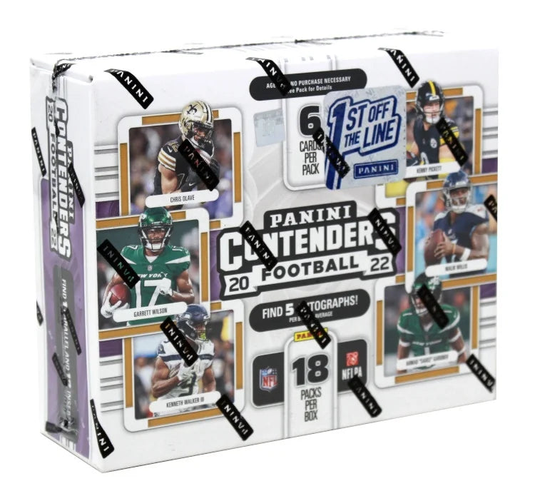 2022 Panini Contenders Football 1st Off The Line Hobby 12 Box Case (Ships Sealed Only) - B2