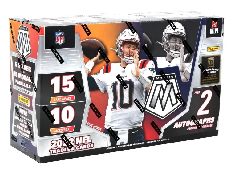 2022 Panini Mosaic Football Hobby Box 10 Packs (Ships Sealed Only)