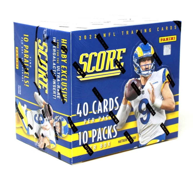 2022 Panini Score Football Hobby Box 10 Packs 4 Autographs (Ships Sealed Only)