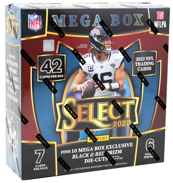 2022 Panini Select Football Mega Box Black Red Prizm Die Cuts (Ships Sealed Only)