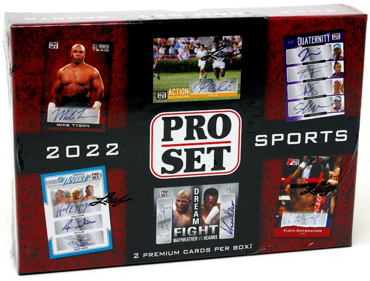 2022 Pro Set Sports Multi Sport 10 Box Case 20 Signed Cards (Ships Sealed Only)