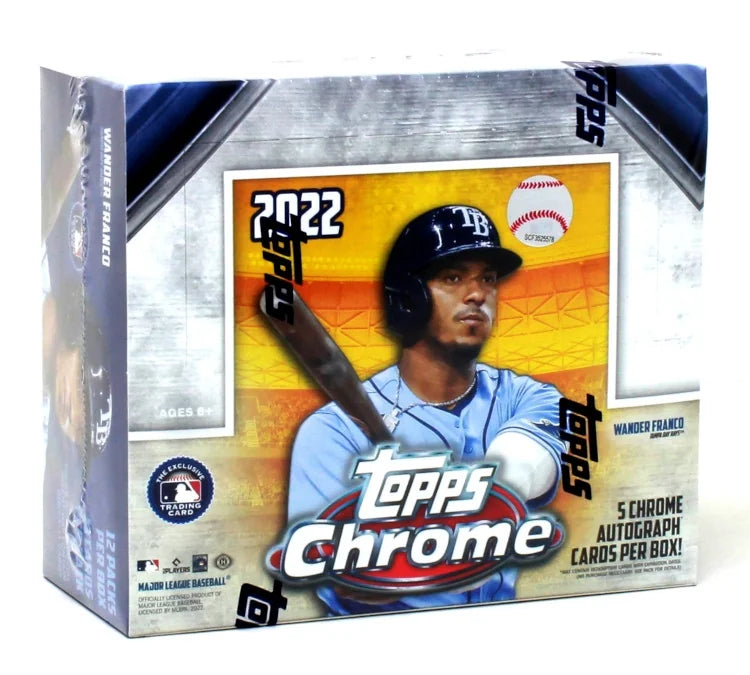 2022 Topps Chrome Baseball Jumbo Hta Box Without Silver (Ships Sealed Only)