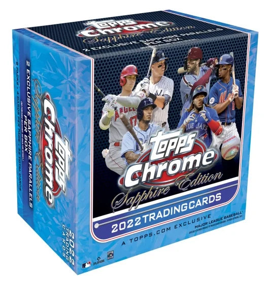 2022 Topps Chrome Sapphire Edition Baseball Box (Ships Sealed Only)