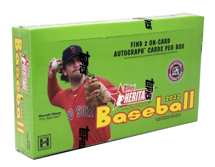 2022 Topps Heritage Minor League Baseball Hobby 12 Box Case 20453 (Ships Sealed Only)