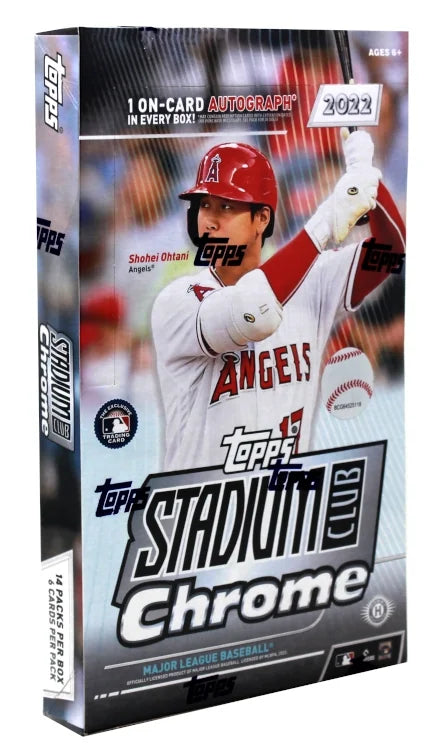 2022 Topps Stadium Club Chrome Baseball Hobby Box (Ships Sealed Only)