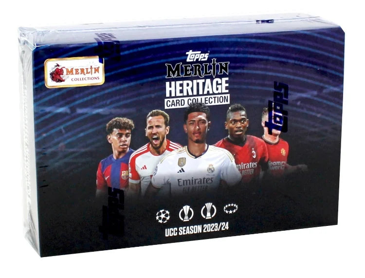 2023 24 Topps Merlin Heritage Soccer Box 10 Packs (Ships Sealed Only)