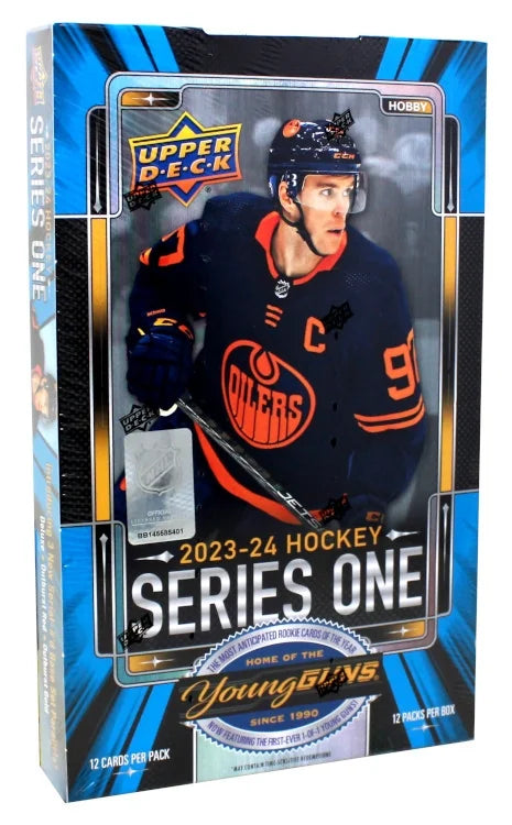 2023-24 Upper Deck Series 1 Hockey Hobby 12 Box Case (Ships Sealed Only) - B3