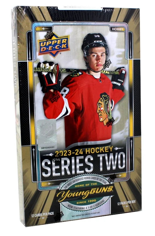 2023-24 Upper Deck Series 2 Hockey Hobby 12 Box Case (Ships Sealed Only) - B2
