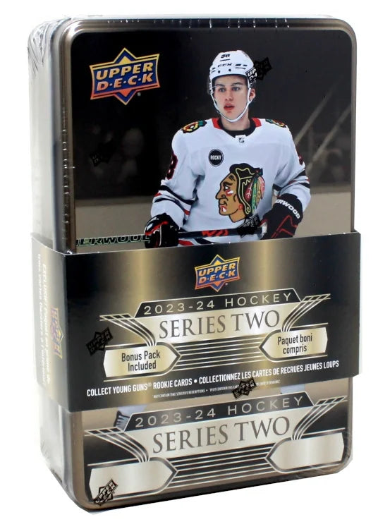 2023-24 Upper Deck Series 2 Hockey Retail Tin - 12 Box Case (Ships Sealed Only) - B2