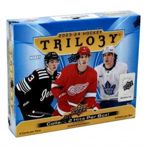 2023 24 Upper Deck Trilogy Hockey Hobby Box (Ships Sealed Only)