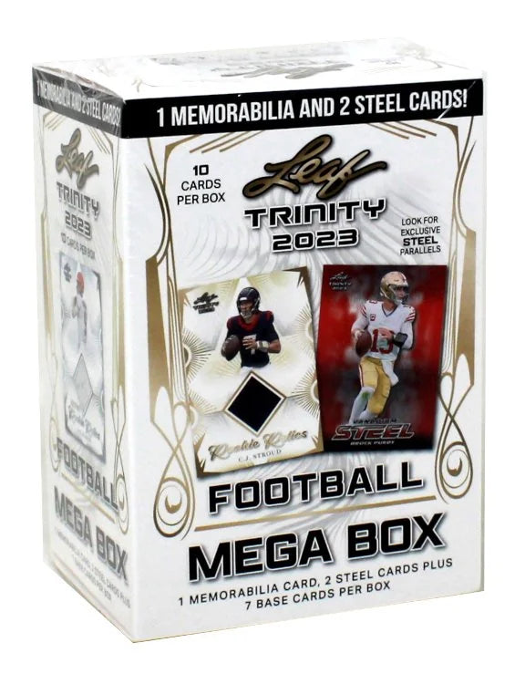 2023 Leaf Trinity Football Mega 20 Box Case 23694 (Ships Sealed Only)