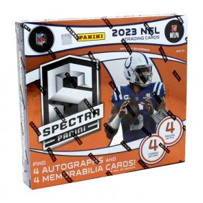 2023 Panini Spectra Football Hobby Box Rookie Patch Autographs (Ships Sealed Only)