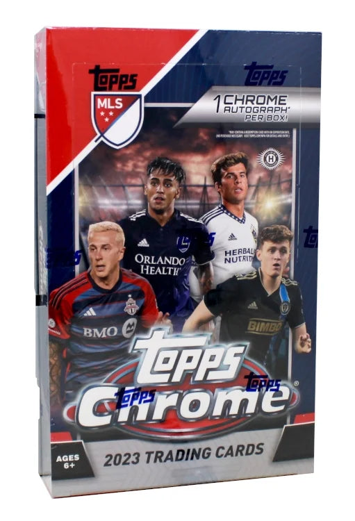 2023 Topps Chrome Major League Soccer Hobby Box Messi Era (Ships Sealed Only)
