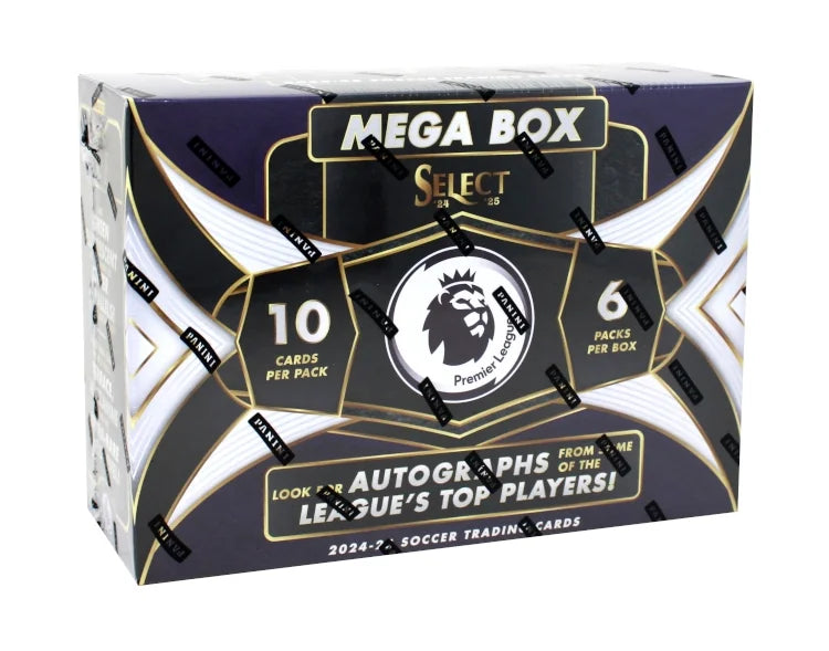 2024 25 Panini Select Premier League Soccer Hobby Mega Box (Ships Sealed Only)