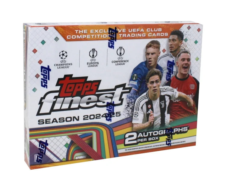 2024 25 Topps UEFA Club Competitions Finest Soccer 8 Box Case (Ships Sealed Only)