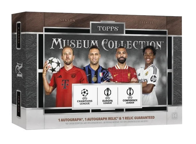 2024 25 Topps UEFA Club Competitions Museum Collection Hobby Box (Ships Sealed Only) - B