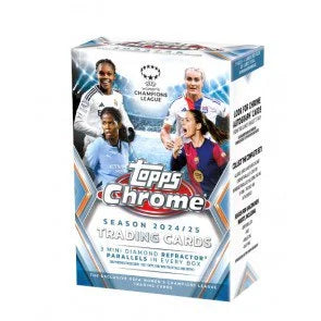 2024 25 Topps Chrome UEFA Women s Champions League Soccer Blaster Case 40 Boxes (Ships Sealed Only)