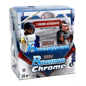 2024 Bowman Chrome Baseball Hobby Box 12 Packs (Ships Sealed Only) - B