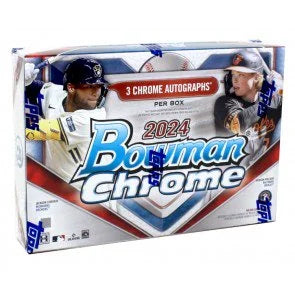 2024 Bowman Chrome Baseball HTA Choice 12 Box Case (Ships Sealed Only)