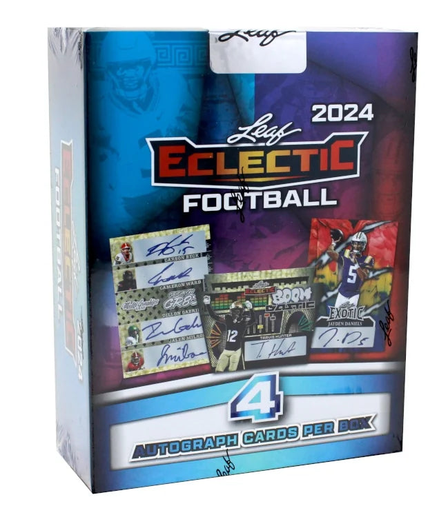 2024 Leaf Eclectic Football Hobby Case 12 Boxes (Ships Sealed Only)