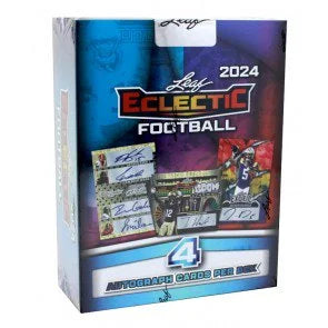 2024 Leaf Eclectic Football Hobby Box (Ships Sealed Only)