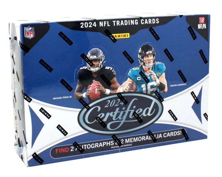 2024 Panini Certified Football Hobby 16 Box Case (Ships Sealed Only) - B2