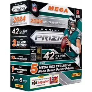 2024 Panini Prizm Football Mega Box (Ships Sealed Only)
