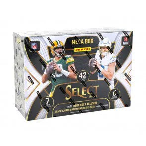 2024 Panini Select Football Black Green Prizm Mega Box (Ships Sealed Only)