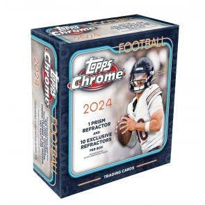 2024 Topps Chrome Football Mega Box (Ships Sealed Only)