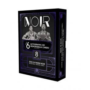 2025 26 Panini Noir Basketball Hobby Box 5 Autographs Per Box (Ships Sealed Only)