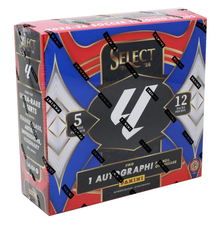 2025 26 Panini Select LaLiga Soccer Hobby Box 12 Box Case (Ships Sealed Only)