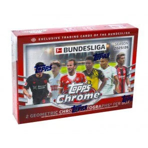 2025 26 Topps Chrome Bundesliga Soccer Delight Case 6 Boxes (Ships Sealed Only)