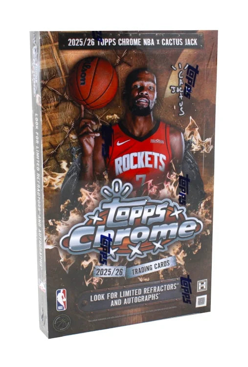2025-26 Topps Chrome Cactus Jack Basketball Hobby 12 Box Case (Ships Sealed Only) - B2