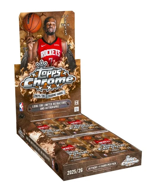 2025 26 Topps Chrome Cactus Jack Basketball Hobby Box (Ships Sealed Only)