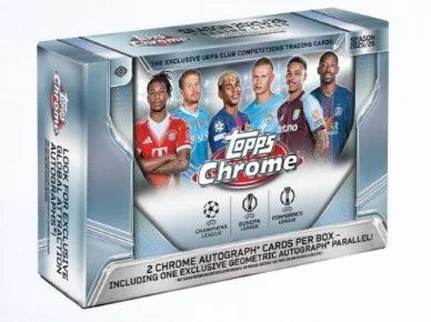 2025-26 Topps UEFA Club Competitions Chrome Soccer Delight | 6 Box Case (Ships Sealed Only)