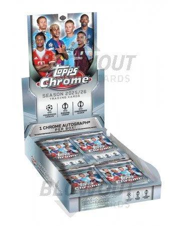 Topps UEFA Club Competitions Chrome 2025 26 Hobby Case (Ships Sealed Only) - B2
