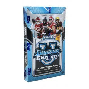 2025 Bowman Chrome University Football Hobby Box (Ships Sealed Only)