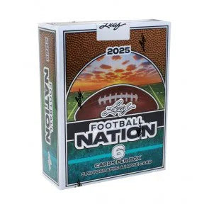 2025 Leaf Football Nation Hobby 12 Box Case 26683 (Ships Sealed Only)