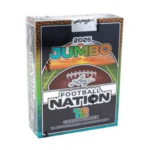 2025 Leaf Football Nation Jumbo Box (Ships Sealed Only)