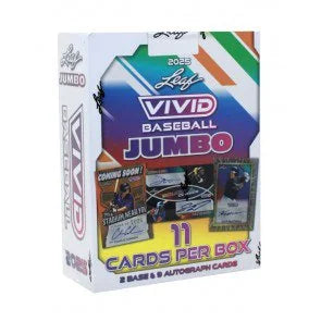 2025 Leaf Vivid Baseball Jumbo Box 10 Autographs Per Box (Ships Sealed Only)